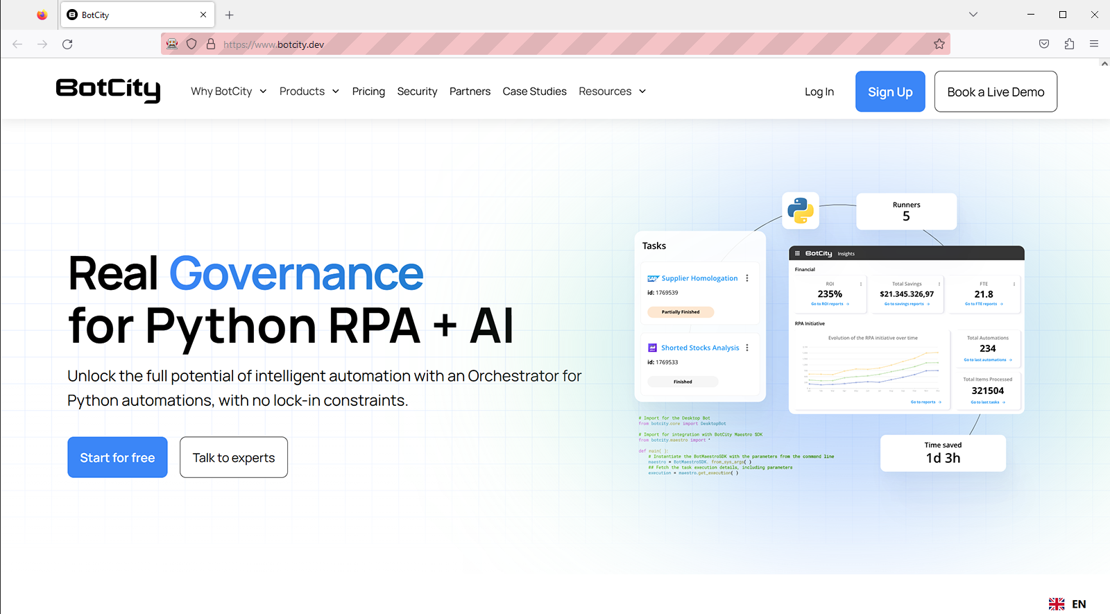 Python Web Result