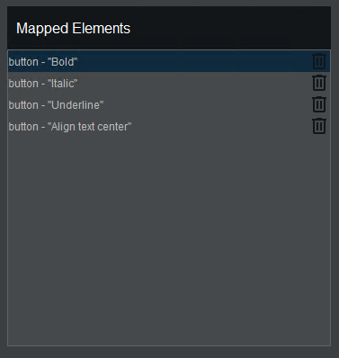 Win Inspector - Mapped Elements