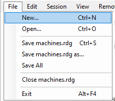 New File