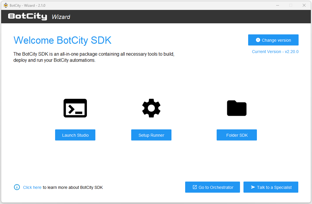 Wizard Setup Runner