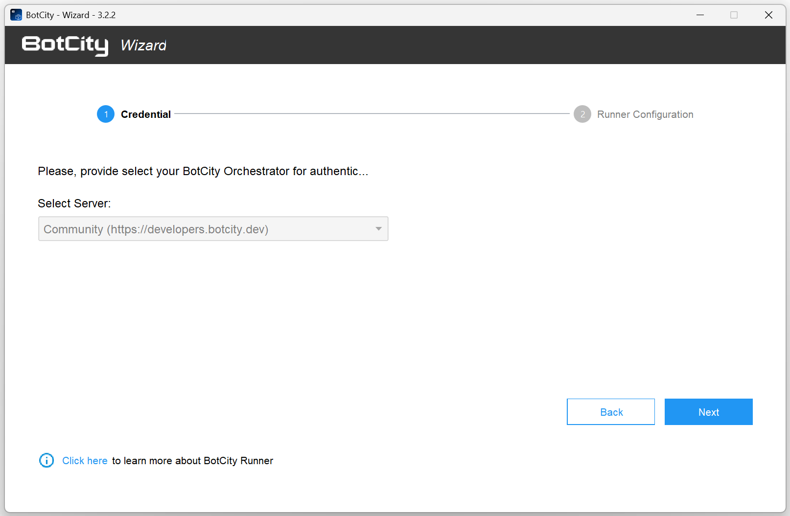 Wizard Setup Runner Auth
